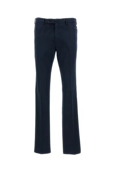Pt01 Blue Slim-fit Trousers In Lightweight Stretch Gabardine In Black
