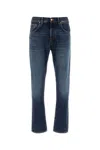 Pt01 Blue Washed Jeans In Blue