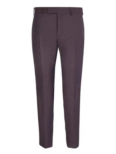 Pt01 Pt Torino Bordeaux Wool Trousers