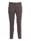 Pt01 Tailored Trousers With Single Pleat And Flap Pockets In Multi