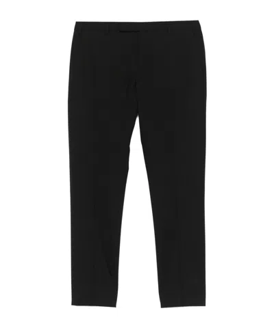 Pt01 Casual Pants With Belt Loops In Black