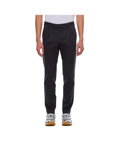 Pt01 Casual Pants With Belt Loops In Black