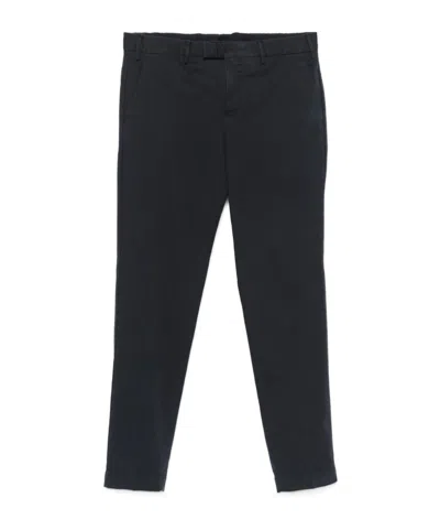 Pt01 Casual Pants With Belt Loops In Blue