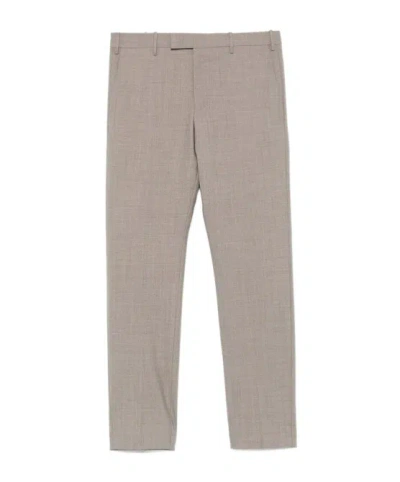 Pt01 Casual Pants With Belt Loops In Brown