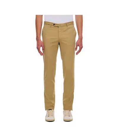 Pt01 Casual Pants With Belt Loops In Brown