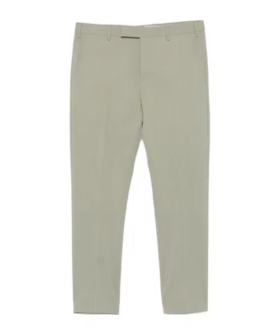 Pt01 Casual Pants With Belt Loops In Green