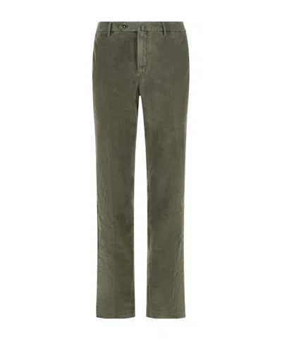 Pt01 Casual Pants With Belt Loops In Green