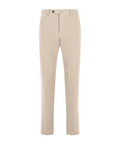 Pt01 Casual Pants With Belt Loops In Neutral