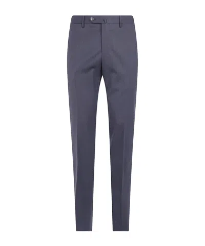 Pt01 Casual Trousers With Belt Loops In Blue