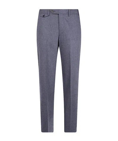 Pt01 Casual Trousers With Belt Loops In Gray
