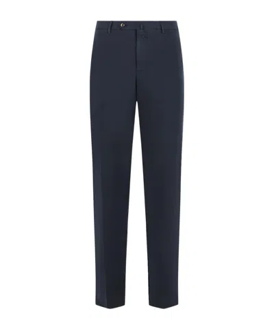 Pt01 Casual Trousers With Belt Loops In Blue