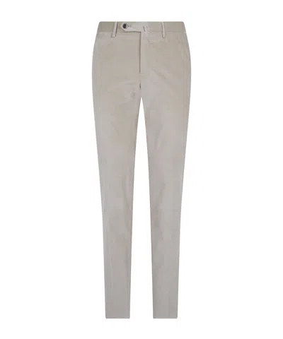 Pt01 Casual Trousers With Belt Loops In Gray