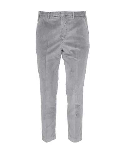 Pt01 Corduroy Straight-leg Trousers In Gray