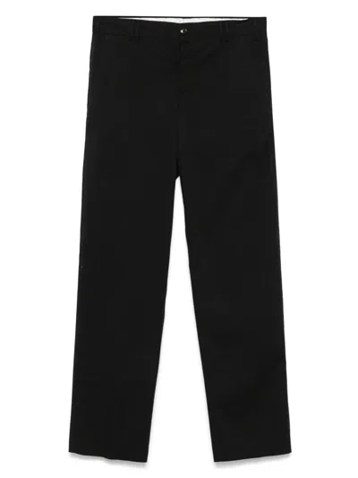 Pt01 Cotton Blend Michael Chino Trousers In Black