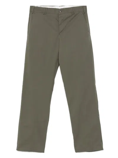 Pt01 Cotton Blend Michael Chino Trousers In Green