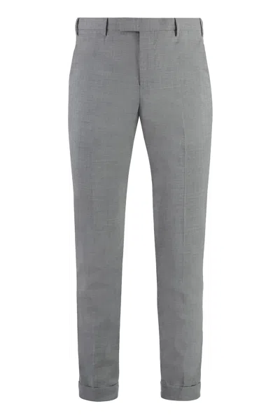 Pt01 Cotton Trousers In Gray