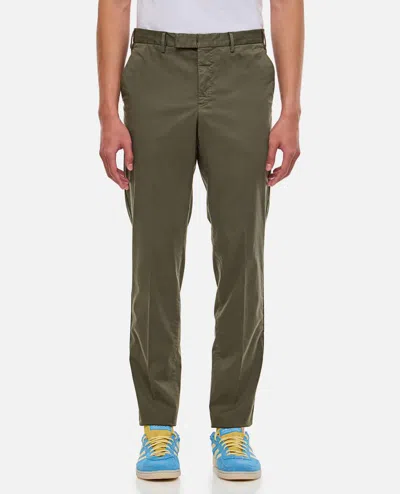 Pt01 Cotton Trousers In Green