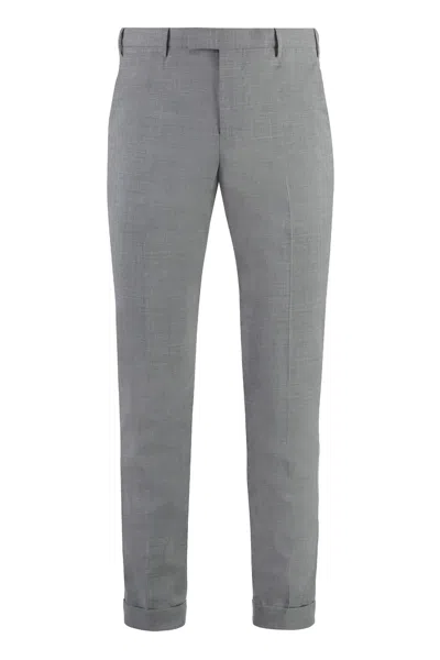 Pt01 Cotton Trousers In Grey