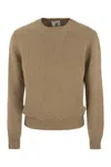 Pt01 Crew-neck Pullover In Wool And Angora Blend