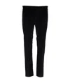 Pt01 Cropped Velvet Trousers In Black