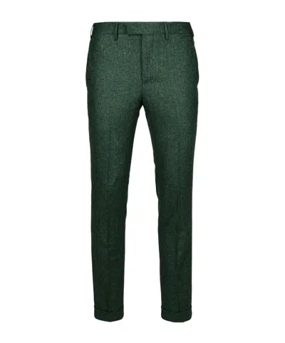 Pt01 Cuffed Leg Casual Pants In Green