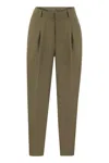 Pt01 Daisy - Viscose And Linen Trousers