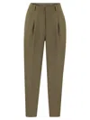 PT01 DAISY - VISCOSE AND LINEN TROUSERS