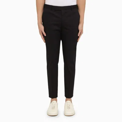 Pt01 Dieci - Cotton Trousers In Black