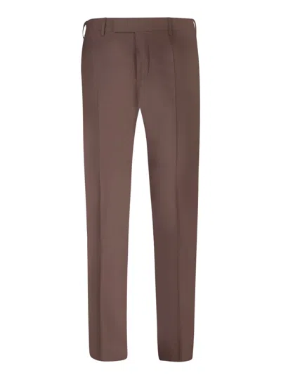 Pt01 Dieci Brown Trousers
