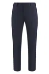 Pt01 Dieci Stretch Wool Trousers In Blue
