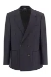 Pt01 Double-breasted Jacket In Wool Blend