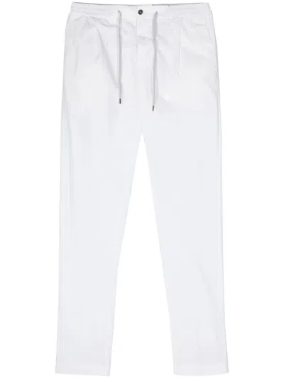 Pt01 Double Dye Stretch Light Poplin Soft Jogging One Pleats Trousers Clothing In White