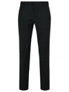 Pt01 Cotton-blend Tailored Trousers In Black