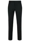 Pt01 Cotton-blend Tailored Trousers In Black