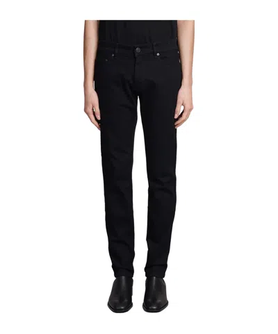 Pt01 Five-pocket Denim Trousers In Black