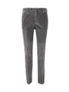 Pt01 Flat Front Trousers With Diagonal Pockets