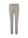PT01 PT01 FLAT FRONT TROUSERS WITH DIAGONAL POCKETS