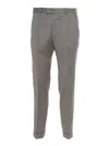 Pt01 Belt Loop Casual Pants In Gray
