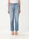 Pt01 Jeans  Woman Color Gnawed Blue In Gnawed Blue