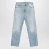 Pt01 Light Blue Jeans With Washed Effect In Blue