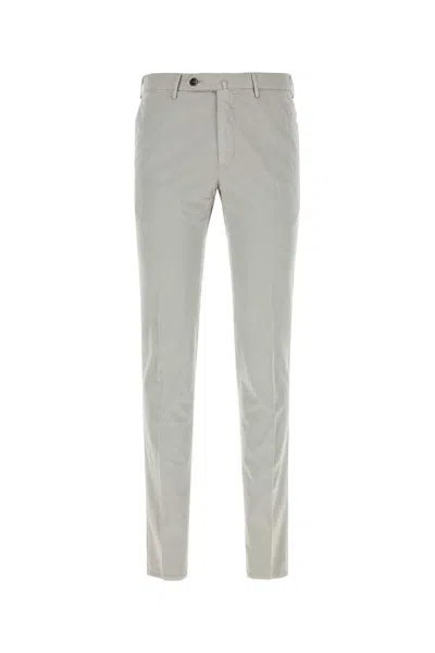 Pt01 Light Grey Stretch Cotton Blend Silkochino Pant In Y214