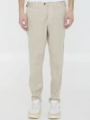 PT01 LINEN AND COTTON TROUSERS