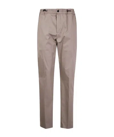 Pt01 Logo Casual Pants In Brown
