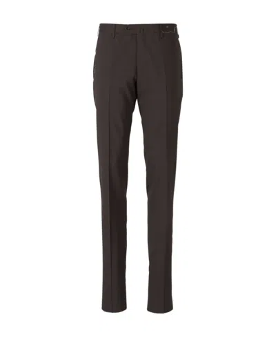 Pt01 Logo Casual Pants In Brown