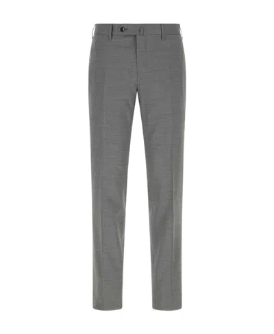 Pt01 Logo Casual Trousers In Gray