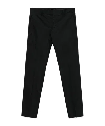 Pt01 Logo-plaque Trousers In Blue