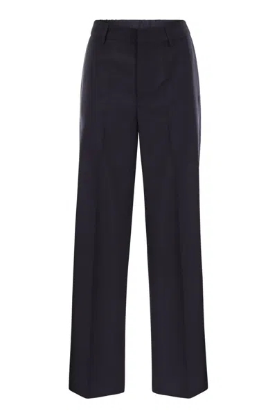 Pt01 Pt Torino Straight-leg Trousers In Blue