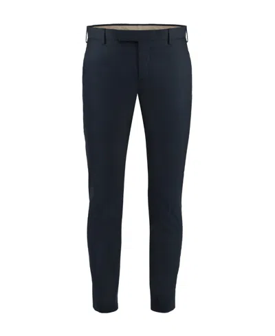 Pt01 Low-rise Cropped Trousers In Black