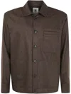 Pt01 Man Jacket Relaxed Fit Clothing In Brown