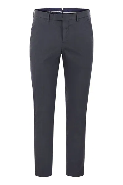Pt01 Master - Cotton Trousers In Night Blue